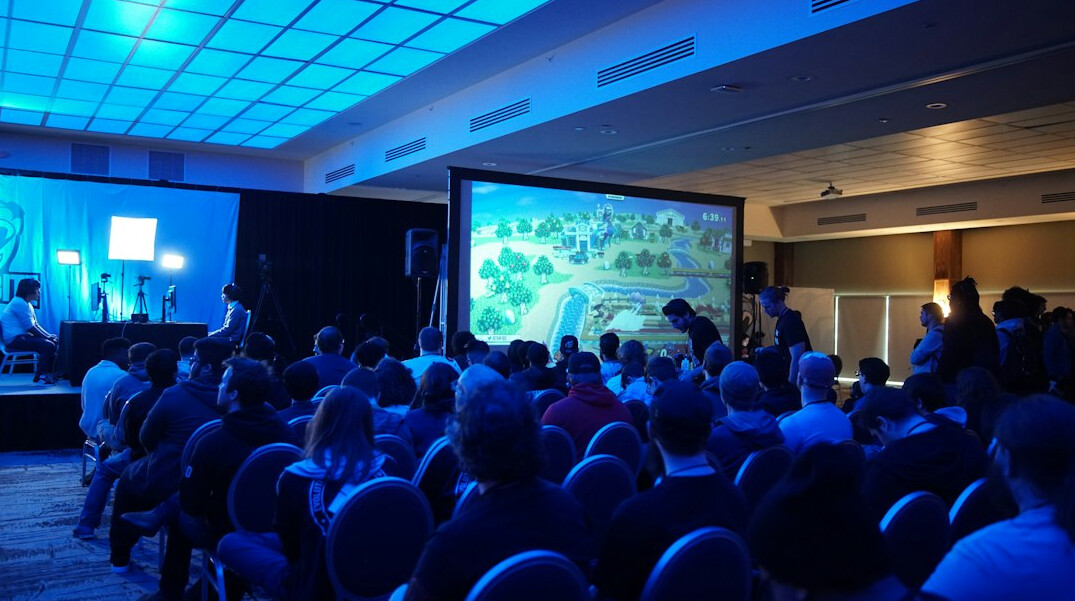 audience engaged in presentation