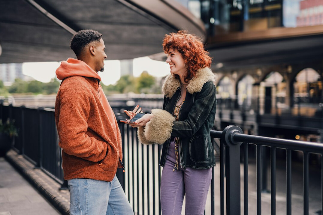 couple talking intimately