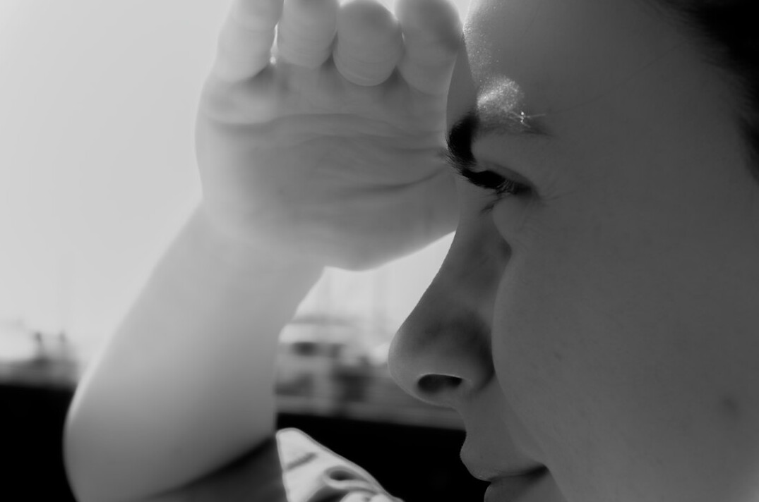 person listening carefully